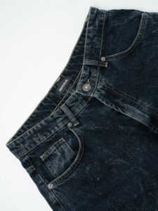 IMPERIAL Jeans baggy effetto marmo P860110890 Blu Denim (7)