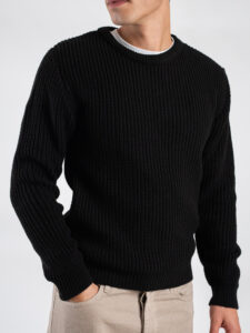 IMPERIAL Maglione girocollo misto lana M814124331 Nero (4)