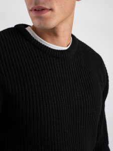 IMPERIAL Maglione girocollo misto lana M814124331 Nero (5)