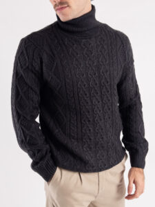 ONLY&SONS Dolcevita con trecce RIGGE 22023164 Dark Navy (2)