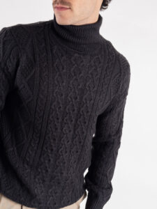 ONLY&SONS Dolcevita con trecce RIGGE 22023164 Dark Navy (3)