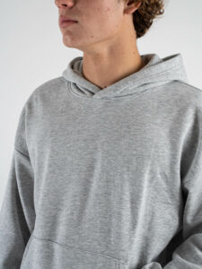 ONLY&SONS Felpa con cappuccio e tascone TURNER Grey Melange (1)