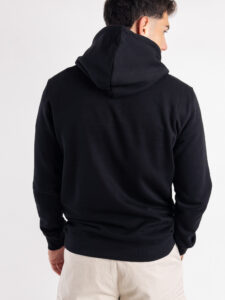 ONLY&SONS Felpa con cappuccio felpata con stampa JORDAN 22032705 Black (3)
