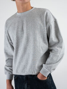 ONLY&SONS Felpa girocollo basica TURNER Grey Melange (4)