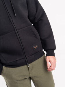 ONLY&SONS Felpa in neoprene con cappuccio e zip BOBBEY 22031823 Black (2)