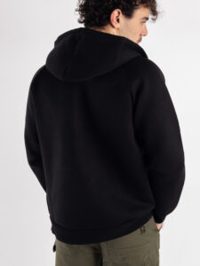ONLY&SONS Felpa in neoprene con cappuccio e zip BOBBEY 22031823 Black (4)