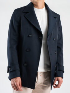 OVER-D Cappotto corto a doppio petto OE1F2W4J46 Blu (2)