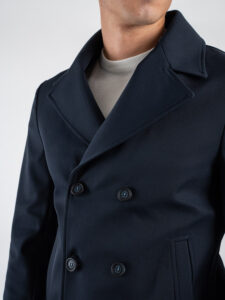 OVER-D Cappotto corto a doppio petto OE1F2W4J46 Blu (6)