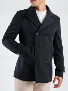 OVER-D Cappotto corto a doppio petto OE1F2W4J46 Nero (3)