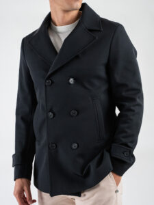 OVER-D Cappotto corto a doppio petto OE1F2W4J46 Nero (4)