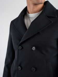 OVER-D Cappotto corto a doppio petto OE1F2W4J46 Nero (5)