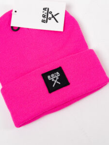 BERNA Cuffia con logo 246383 Fucsia Fluo (1)