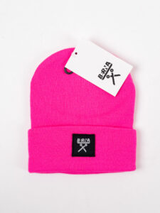 BERNA Cuffia con logo 246383 Fucsia Fluo (2)