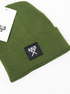 BERNA Cuffia con logo 246383 Verde (1)