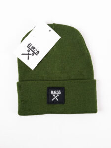 BERNA Cuffia con logo 246383 Verde (2)