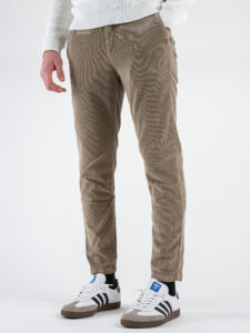 BERNA Pantalone in velluto a costine con tasca alla francese 246099 Coloniale (3)