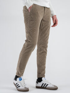 BERNA Pantalone in velluto a costine con tasca alla francese 246099 Coloniale (4)
