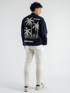 ESTASI Jeans basic 100% cotone senza rotture MANCINI Panna (1)