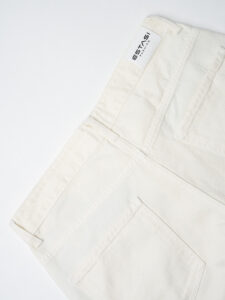 ESTASI Jeans basic 100% cotone senza rotture MANCINI Panna (8)