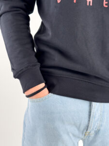 ONLY&SONS Felpa girocollo felpata con stampa JORDAN 22032706 Black (3)
