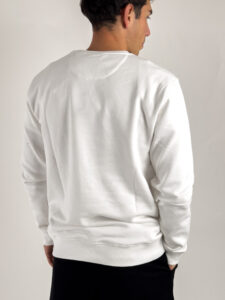 ONLY&SONS Felpa girocollo felpata con stampa JORDAN 22032706 White (3)