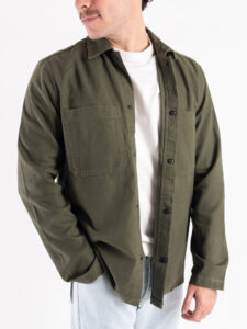 ONLY&SONS Giacchetta sportiva in cotone con bottoni a pressione LEDGER 22029768 Olive Night (3)