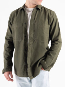 ONLY&SONS Giacchetta sportiva in cotone con bottoni a pressione LEDGER 22029768 Olive Night (4)