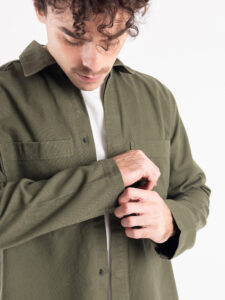 ONLY&SONS Giacchetta sportiva in cotone con bottoni a pressione LEDGER 22029768 Olive Night (5)