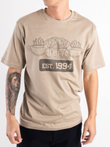 ONLY&SONS T-shirt over con scritta FRIENDS 22031844 Chinchilla (2)