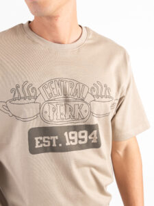 ONLY&SONS T-shirt over con scritta FRIENDS 22031844 Chinchilla (3)