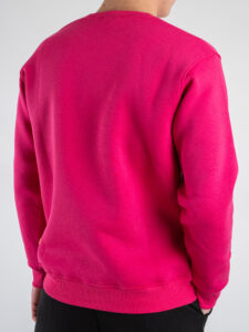 SUPERCULTURE Felpa girocollo felpata t.unita con logo sul polso TEDDY-Z Fucsia (3)