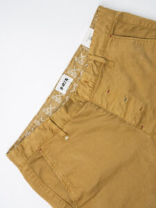 BERNA Pantalone chinos in cotone 246225 Arachide (11)