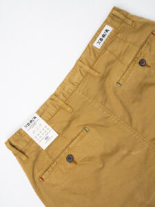 BERNA Pantalone chinos in cotone 246225 Arachide (6)