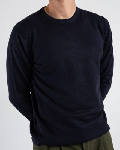 Berna Maglione girocollo basico 246003 Navy