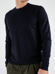 Berna Maglione girocollo basico 246003 Navy (2)