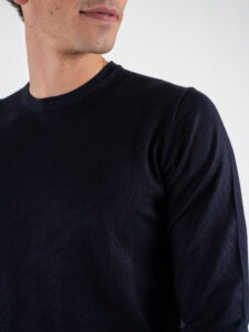 Berna Maglione girocollo basico 246003 Navy (3)