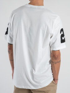DISCLAIMER T-shirt con stampa frontale 25EDS54878 Bianca (1)