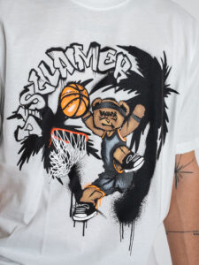 DISCLAIMER T-shirt con stampa frontale 25EDS54878 Bianca (5)