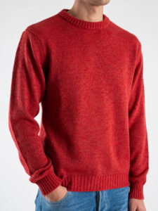 IMPERIAL Maglione rasato girocollo misto lana M6372IM01 Corallo (3)