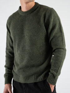 IMPERIAL Maglione rasato girocollo misto lana M6372IM01 Militare (3)