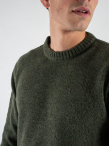 IMPERIAL Maglione rasato girocollo misto lana M6372IM01 Militare (4)