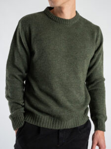 IMPERIAL Maglione rasato girocollo misto lana M6372IM01 Militare (5)