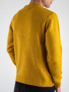 IMPERIAL Maglione rasato girocollo misto lana M6372IM01 Senape (4)