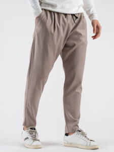IMPERIAL Pantalone da abito con coulisse in vita PC8QIBV Mastice (4)