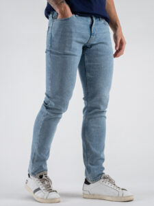 ONLY&SONS Jeans slim fit slavato LOOM 22032529 Light Blue Denim (3)
