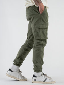 ONLY&SONS Pantalone straight cargo con elastico sul fondo CAM 22016687 Deep Lichen Green (6)