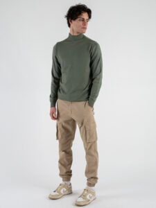 ONLY&SONS Pantalone straight cargo con tasconi laterali ed elastico sul fondo CAM 22016687 Chincilla (2)