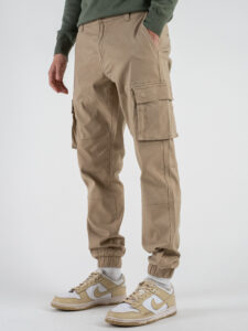 ONLY&SONS Pantalone straight cargo con tasconi laterali ed elastico sul fondo CAM 22016687 Chincilla (3)
