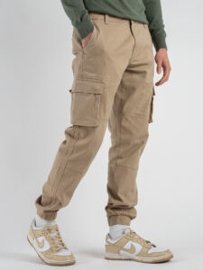 ONLY&SONS Pantalone straight cargo con tasconi laterali ed elastico sul fondo CAM 22016687 Chincilla (4)