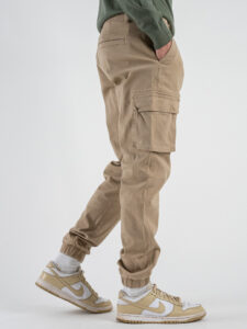 ONLY&SONS Pantalone straight cargo con tasconi laterali ed elastico sul fondo CAM 22016687 Chincilla (5)